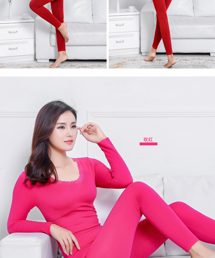 Đồ lót nữ nhiệt Qiuyi Qiuku phụ nữ cotton phù hợp với phụ nữ phần mỏng sinh viên cơ thể liền mạch đồ lót mùa đông thời trang mặc nhà