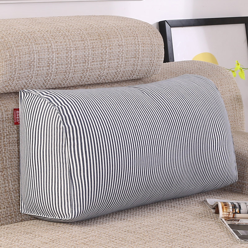 Sofa New Pillow Long Pillow Cushion Long Square Pillow Lumbar Pillow Waist Support Living Room Home Simple Modern Stripes Customized