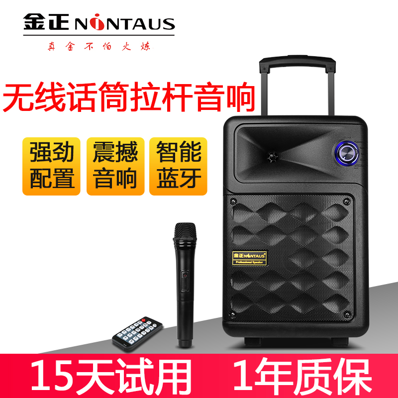 Kim Zheng angel N9 Mobile outdoor pull rod sound heavy bass outdoor K singing square dance Bluetooth high power