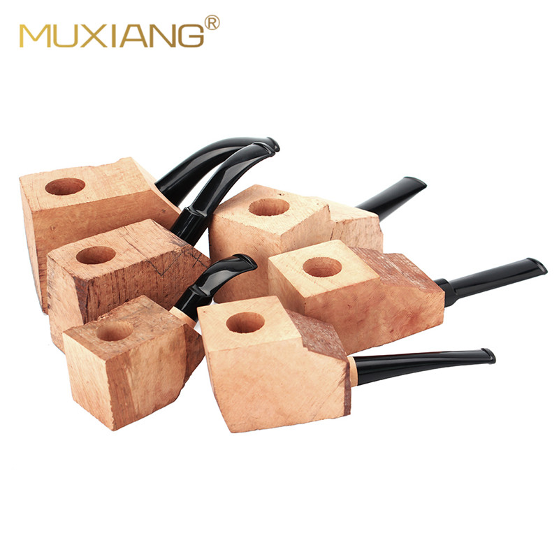 MUXIANG Italy IMPORTED STONE NAN WOOD DIY OPEN PORE ROUGH BEND Straight Aggressive Smoke Infighting Stone Nangen Material-Taobao