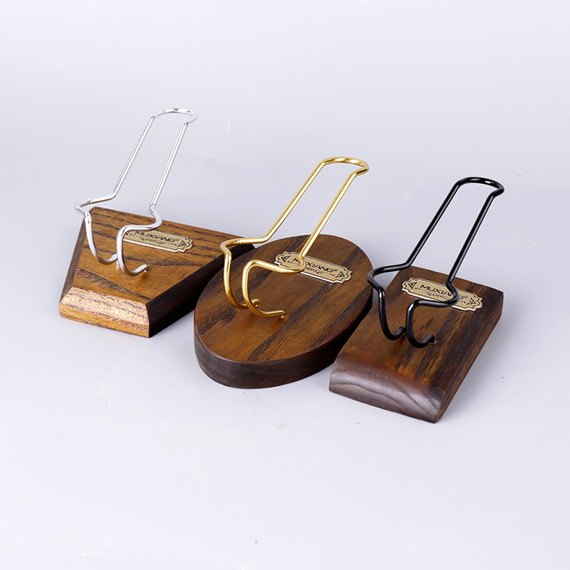 Wood Fragrance Men's Pipe Holder Azusa Wood Three-color 1-bit Shelf Removable Pipe Accessories Creative Single Bucket Bracket