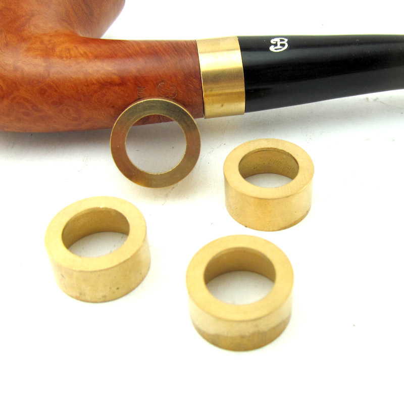 Banksian cigarette holder copper piece face width 7MM outer diameter 16MM cigarette holder DIY accessories stone Nangwood cigarette holder protect metal cover