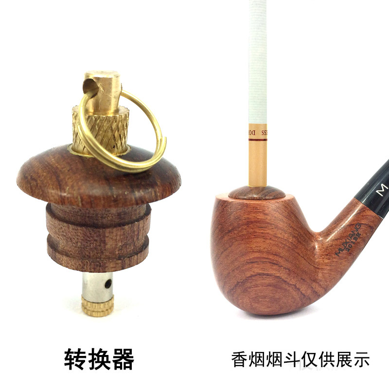 Muxiang Accessories pipe converter Tobacco pipe to finished tobacco accessories Rosewood dual-purpose pipe converter