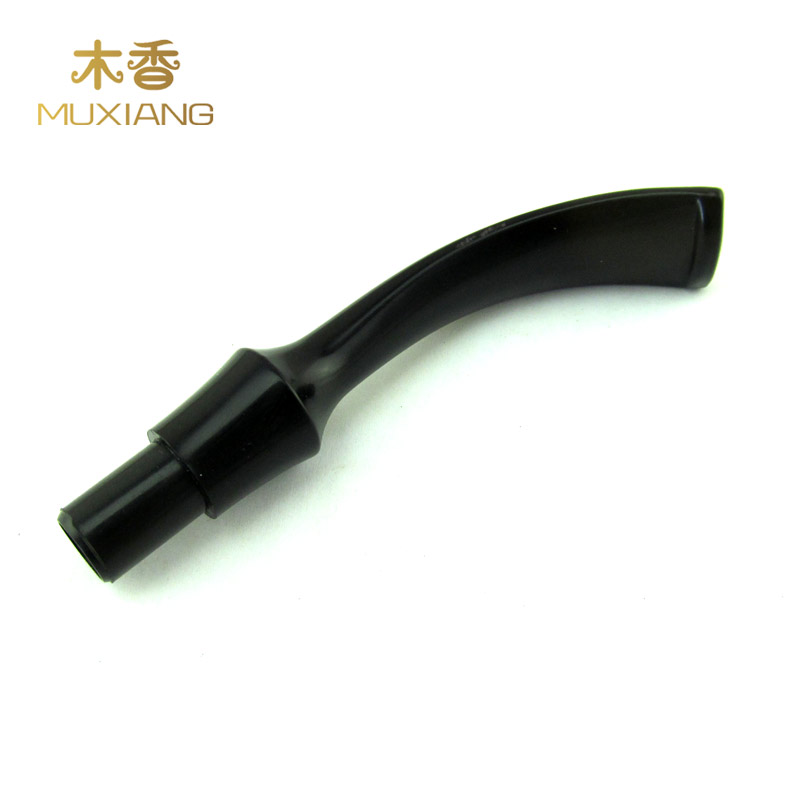 Wood incense 9MM filter element curved handle round saddle cigarette holder briar wood pipe finished cigarette holder DIY cigarette holder