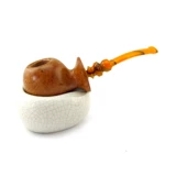 木香 Керамика с керамической трубкой, трещины белой черепахи, одно ведро, одна труба, дно аксессуаров для ковша дымовых