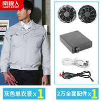 Светло -серый (двойной вентилятор) 20000 мАч