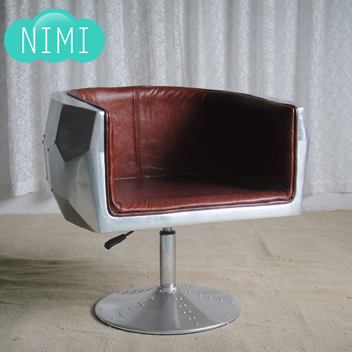 Net red fashion creative fiberglass diamond sofa chair aluminum skin Liuding closing office chair aluminum skin special-shaped reception chair