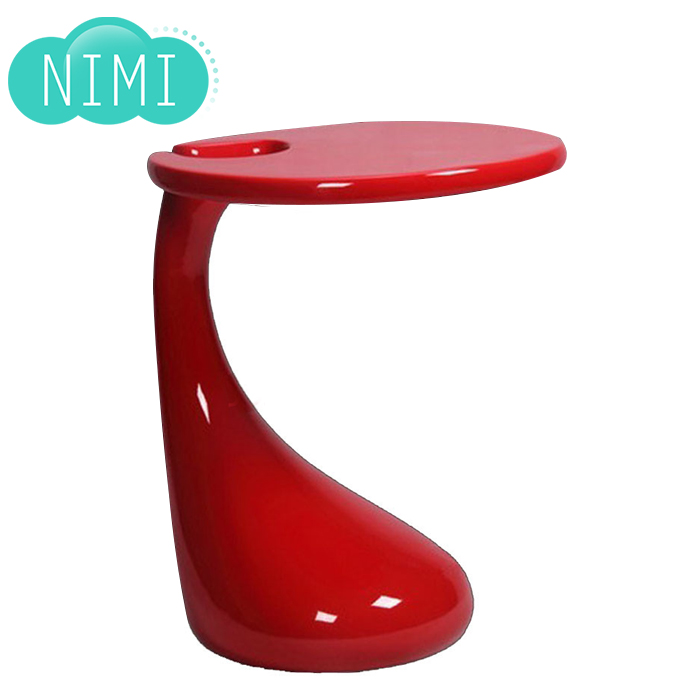 Leisure net red water drop coffee table sofa table designer plastic table round table simple modern side table creative special-shaped table