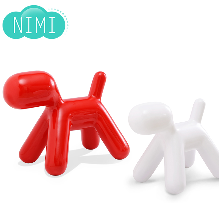 Children's chair creative puppy chair cartoon pony chair fiberglass mother early education chair decoration creative art decoration