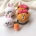 Kẹp tóc nâu Bán dễ thương Headband Dễ thương Siêu dễ thương Hàn Quốc Sweet Cartoon Doll Wash Bunny Chicken Bear Phụ kiện tóc bờm tóc đẹp Phụ kiện tóc