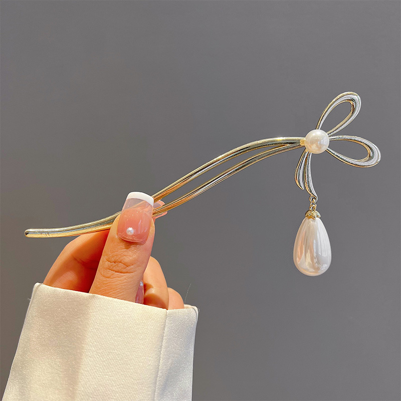 The temperament hairpin hairpin hairpin children's ancient style high-level sentimentation shake hair Zhan Pearl hairpin hairpin modern simple daily hair hair hairpin hair hairpin