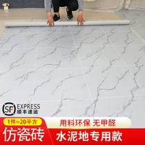 Floor leather cement floor direct thickening self-adhesive wear-resistant household waterproof floor PVC floor renovation