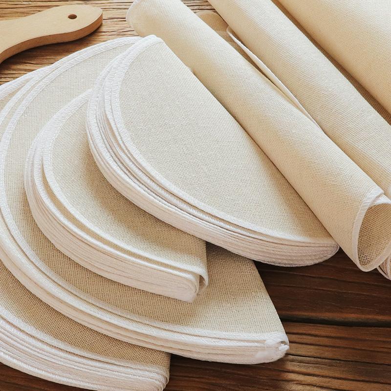 Household cotton non-stick steamer cloth Steamer paper steamer cloth cage cloth steamed bun pad cloth bun drawer cloth Round steamed bun gauze