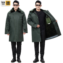 Winter long thickened Northeastern large cotton-padded jacket military large coat mens regular windbreaker cotton coat old-fashioned labor protection army coat