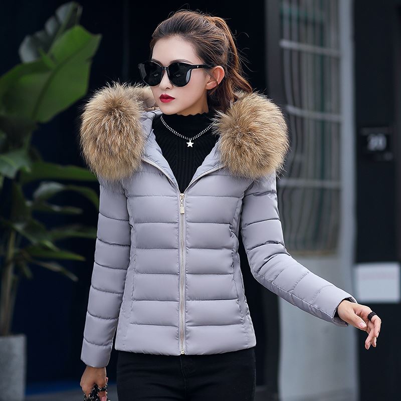 New mùa đông phiên bản Hàn Quốc của ngắn xuống bông quần áo kích thước lớn quần áo bông mùa đông nhỏ giản dị áo khoác ngắn len nữ chất liệu bông