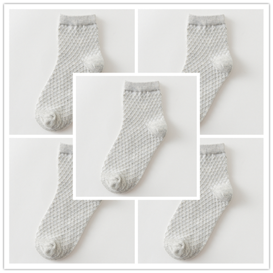 2019 cô gái Socks Xuân Sandwich bông mỏng Lưới mùa xuân trẻ em mùa hè mỏng Mens Socks ngắn thể thao mỏng.