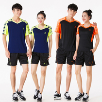 Summer short-sleeved table tennis clothing mens and womens suits sweating shuttlecock game sportswear badminton clothes printing