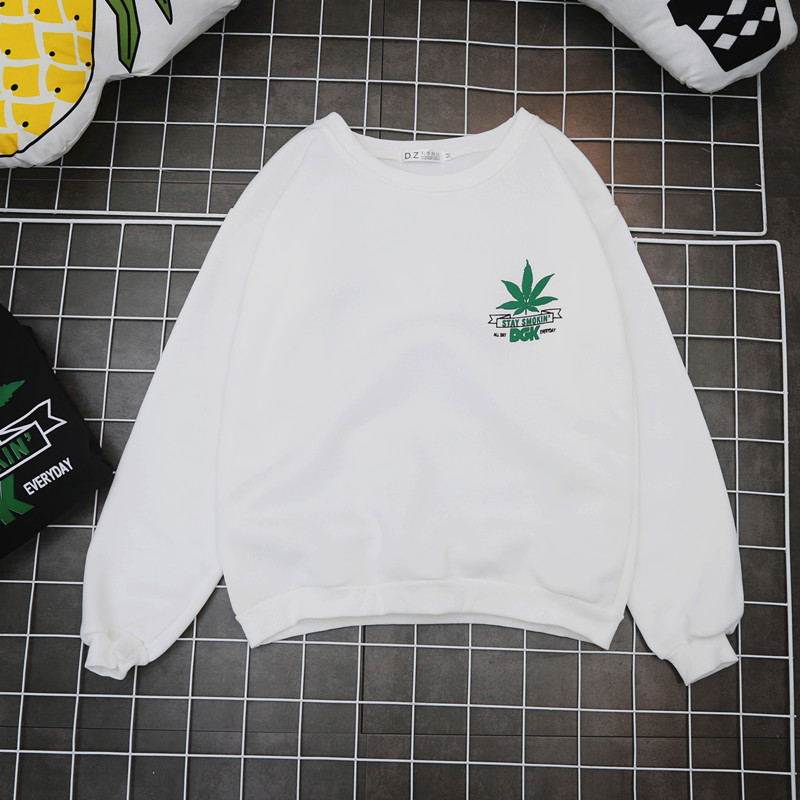 Phong cách Hồng Kông Hàn Quốc ulzzang Phong cách Harajuku cặp vợ chồng Nhật Bản áo len lỏng bf thủy triều nam sinh viên phiên bản Hàn Quốc hoodie hồng nam