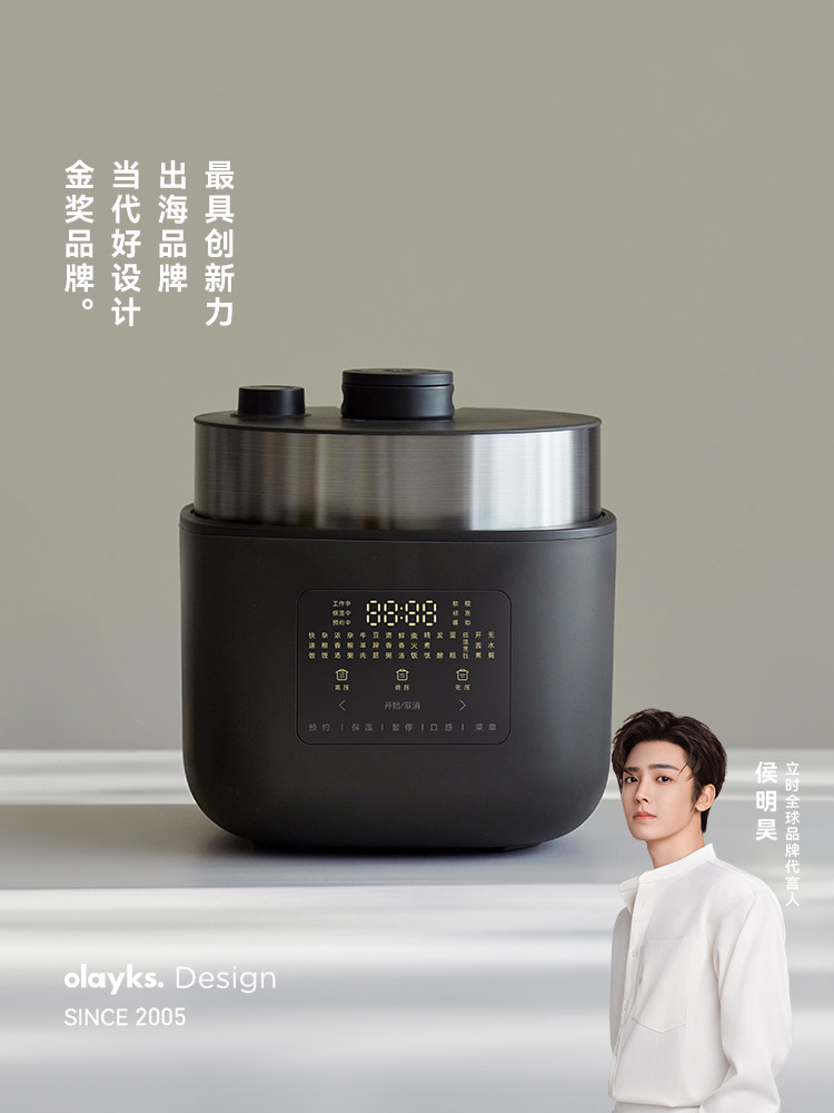 Olayks Instant 0 Coating Intelligent Variable Pressure Rice Cooker for Home Use, 4L Large Capacity, Multifunctional High Pressure Rice Cooker