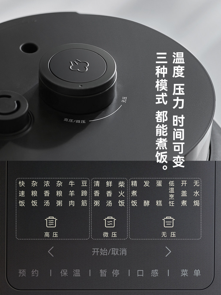 Olayks Instant 0 Coating Intelligent Variable Pressure Rice Cooker for Home Use, 4L Large Capacity, Multifunctional High Pressure Rice Cooker