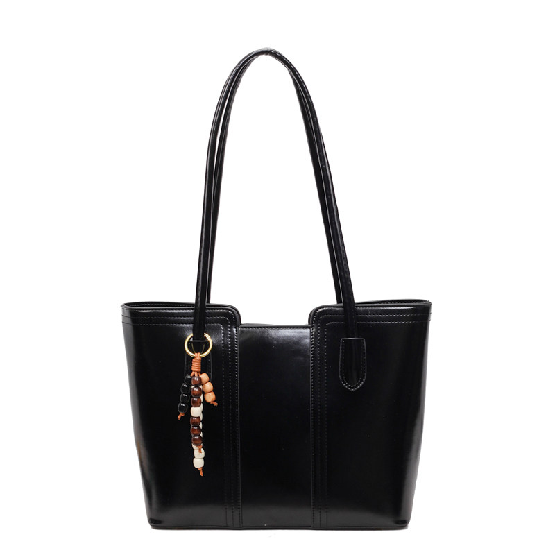 Hard Bottom Tote Bag High-End Large Capacity Shoulder Bag For School And Work 2026 New Trendy Versatile Handbag - Thumbnail 6
