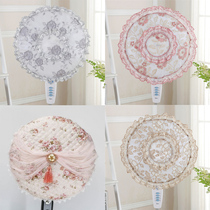 Fabric lace round all-inclusive electric fan cover electric fan cover dust cover floor standing cover ceiling fan cover