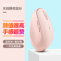 Wireless mouse mute girl cute with side keys Small portable silent unlimited Desktop laptop Office Lenovo Dell HP ASUS