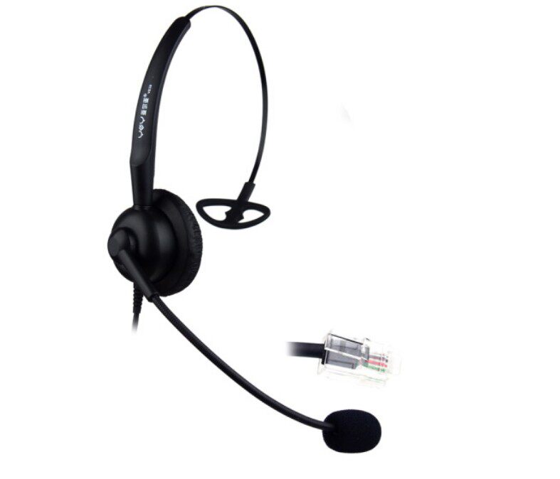 YEY VE30 VE60 VE280 VE360N-D-MV Telephone Headset Customer Service Headset Outbound Call Operator Landline Headset PC Telemarket USB Single Amp ear mute crystal head