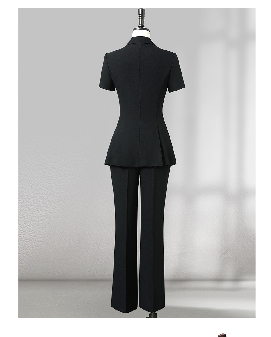 Short sleeve Suit female 2025 The new summer Thin money black temperament commute high-end occupation leisure time coverall