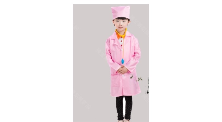 Cô gái mới, y tá nhỏ, trang phục nhập vai, ngày tết, quần áo biểu diễn trẻ em, bác sĩ mẫu giáo, trang phục thời trang cho bé gái