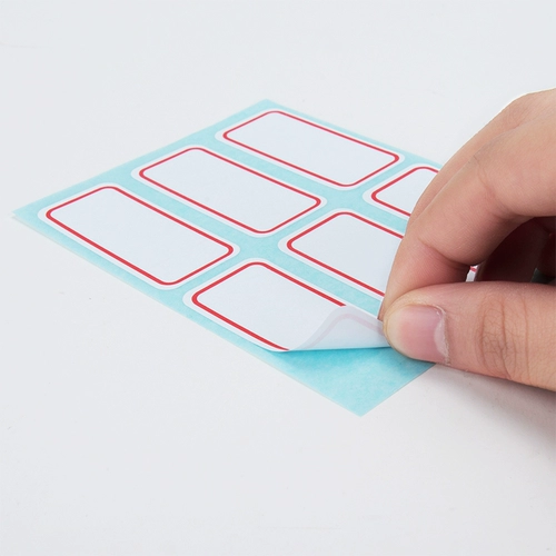 Deli 7182 Маркировка бумаги самостоятельно -адгезивная метка красная 25*53 мм.