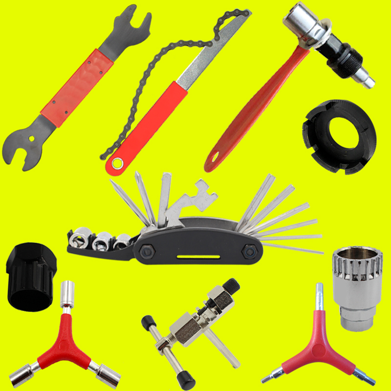 Climbing Bike Flywheel Disassembly Wrench Spokes Large Fluted Disc Middle Shaft Crank Inner Hexagon Chain Interceptors Bike Tool