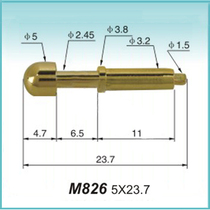 High current probe 100a test pin PCB probe pogopin bullet pin Battery connector Contact conductive pin