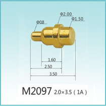 pogopin spring needle thimble Battery charging contact needle thimble Copper needle Bluetooth headset contact needle 1 8*10