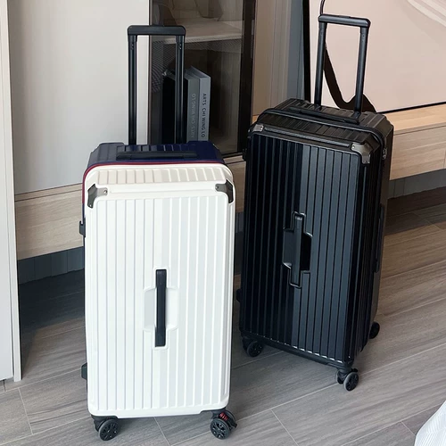 Универсальный вместительный и большой прочный чемодан на колесиках