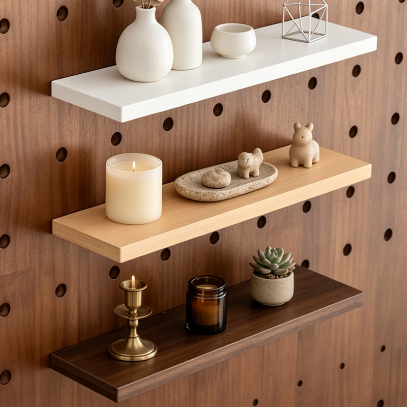 Perforated Board Accessories Solid Wood Shelf Board 15Mm12Mm10Mm8Mm Hole Diameter