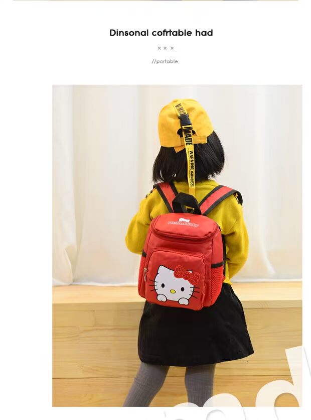 Hellokitty mẫu giáo túi bé gái 3-6 tuổi bé mẫu giáo lớp lớn lớp bé ba lô 5 - Túi bé / Ba lô / Hành lý túi xách cho bé gái