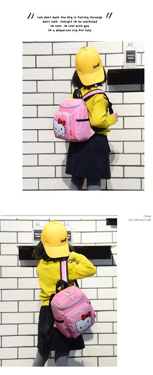Hellokitty mẫu giáo túi bé gái 3-6 tuổi bé mẫu giáo lớp lớn lớp bé ba lô 5 - Túi bé / Ba lô / Hành lý túi xách cho bé gái