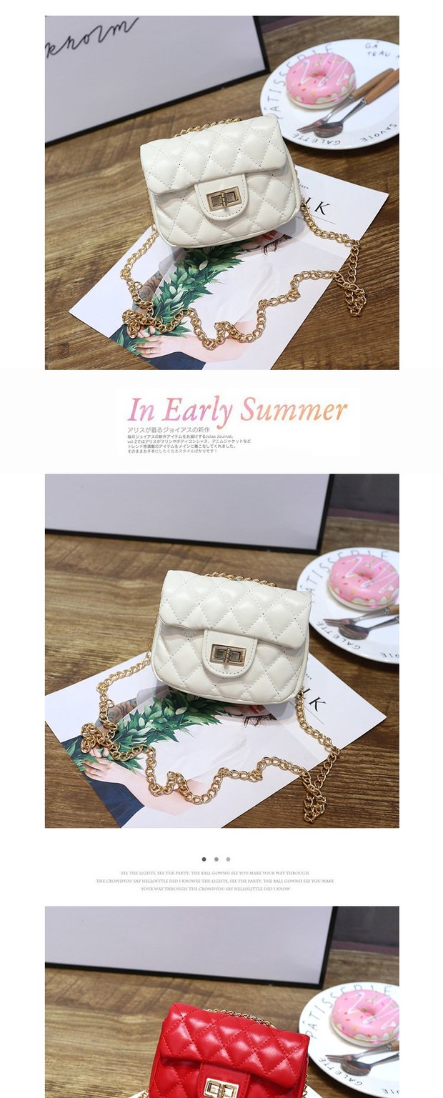 Trẻ em Hàn Quốc túi bé gái thời trang Messenger túi đinh tán Lingge mini chain túi nhỏ Công chúa du lịch túi nhỏ - Túi bé / Ba lô / Hành lý balo kéo cho bé