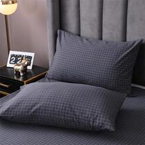 Cotton Cotton Pillow Case Pair Washing Cotton Pillow Case Single Simple Pure Color Double Pillow 48x74cm