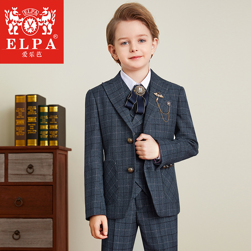 Children's suits suit handsome flower boy gown boy Western-style piano plays out of Yingren CUHK Walk Show Host-Taobao