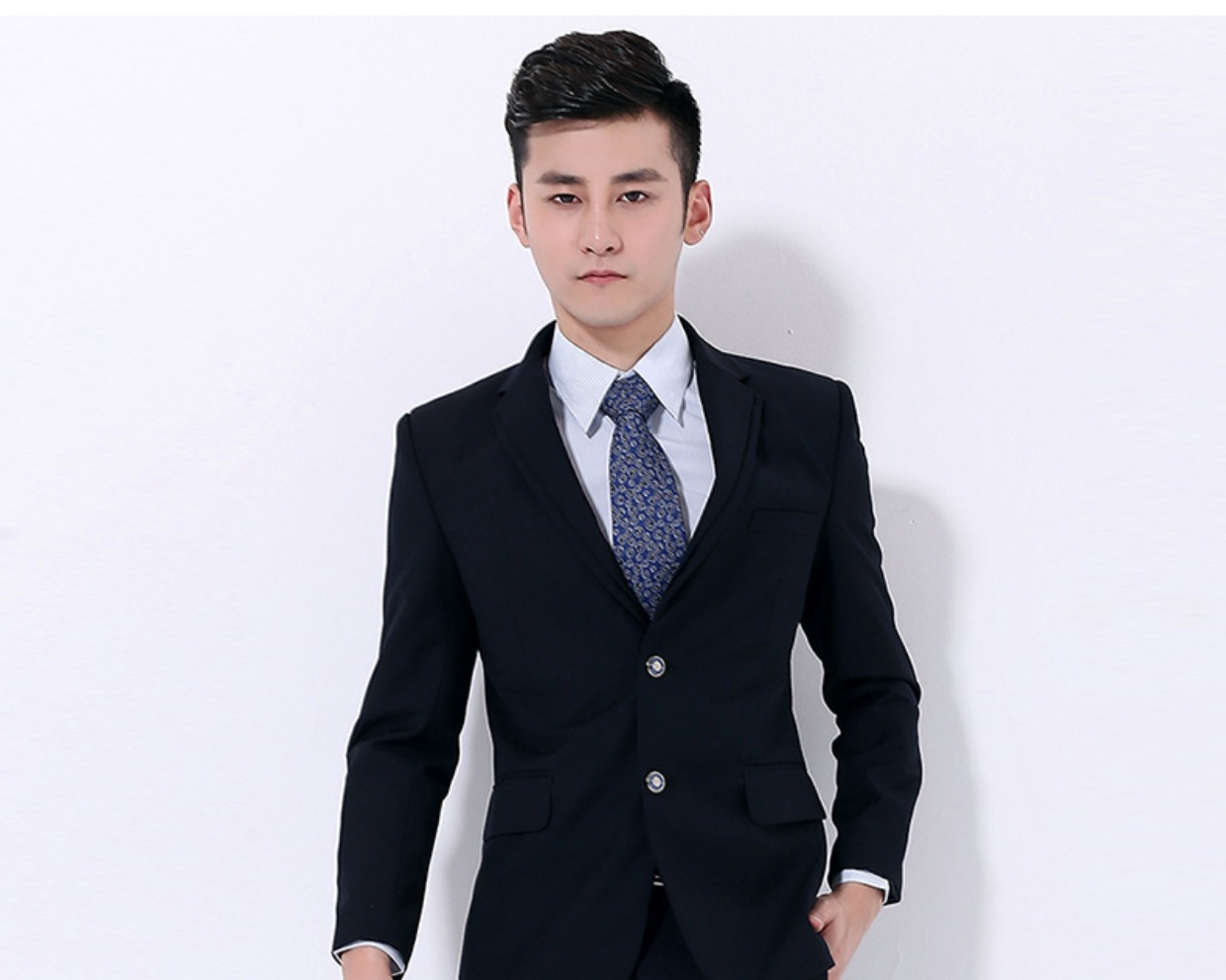 Bộ quần áo nam, trang phục nam chính thức, trang phục công sở chuyên nghiệp, phiên bản Hàn Quốc, Slim, Bảo hiểm lao động bảo hiểm ngân hàng di động Trung Quốc suit nam