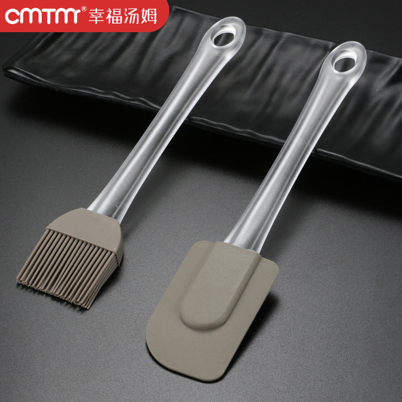 CMTM oil brush Kitchen pancake high temperature household barbecue oil brush Baking integrated silicone scraper shovel
