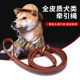 Cowhide Dog Leash for Small Dogs and Puppies, Professional Training P Leash for Medium and Large Dogs, Anti-Pull Dog Leash