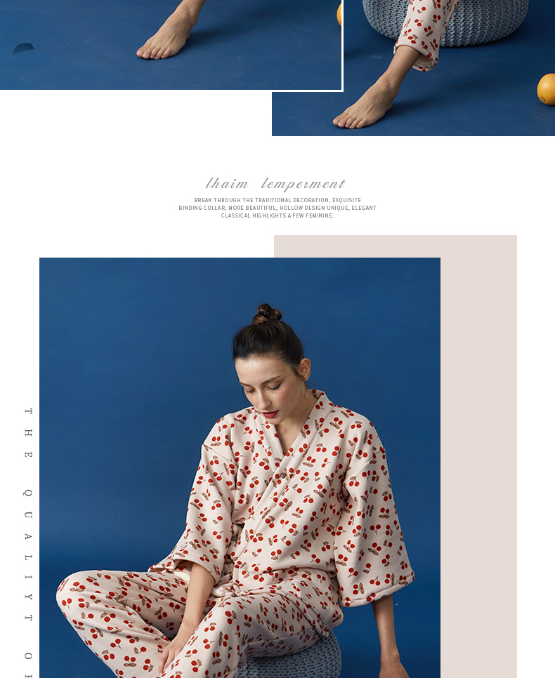 Mùa thu và mùa đông những người yêu thích flannel áo ngủ phụ nữ áo choàng tắm san hô lông cừu dày dài tay đồ ngủ anh đào dịch vụ nhà hai mảnh những kiểu đồ bộ đẹp