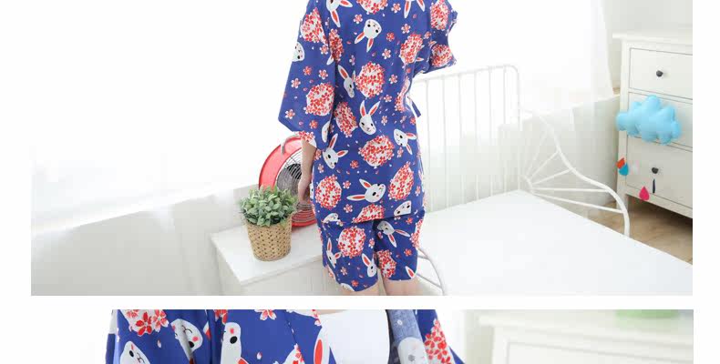 Pyjama mixte en Coton à manchon moyen - Ref 3005660 Image 38