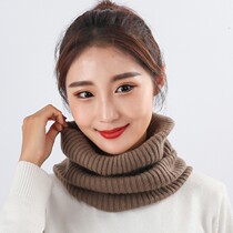 Cashmere bib thickened mens and womens scarves autumn and winter fashion wool warm knitted Korean version of pullover collar Joker