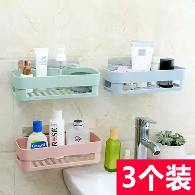 Powder room shelf Bathroom sink Toilet Toilet Suction cup Wall-mounted non-perforated fat box fragrance box rack