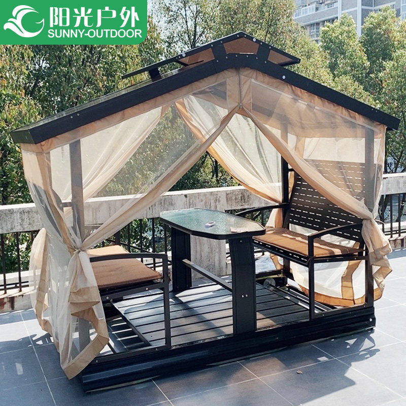 Outdoor Swing Set Cradle Chair Adult Home Balcony Rocking Chair Outdoor Patio FOUR-FOUR TERRACE LEISURE ROCKING CHAIR