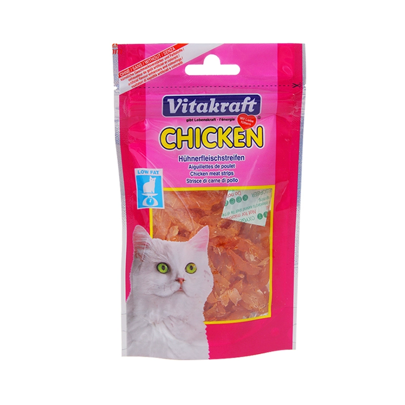 Đồ ăn nhẹ Đức Wei Ta Kraft Cat Snacks Delicious Cat Snacks Chicken Golden Kim Soft Silk 50g thức ăn cho mèo